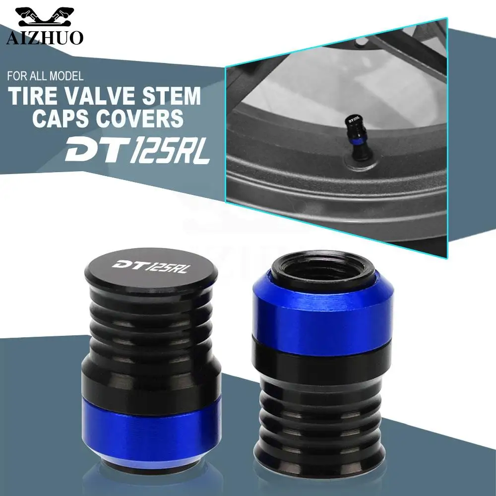 

Motorcycle Wheel Tire Valve Stem Caps Airtight Covers For Yamaha DT125RL 1974-2008 DT125 125RL 2007 2006 2005 2004 03 DT 125 RL