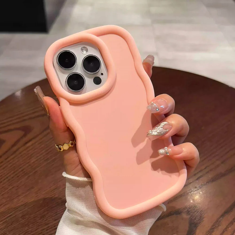 Soft Wave Curved Edge Phone Case Cover