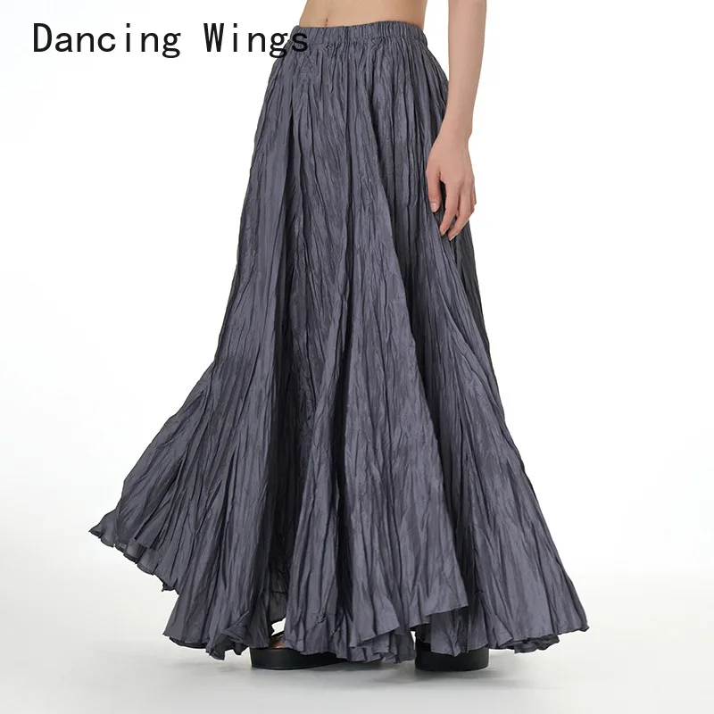 

Wrinkled Oversized Hem Skirt For Women 2024 Spring Summer Loose Fashion Casual High Waist A-line Skirts Female