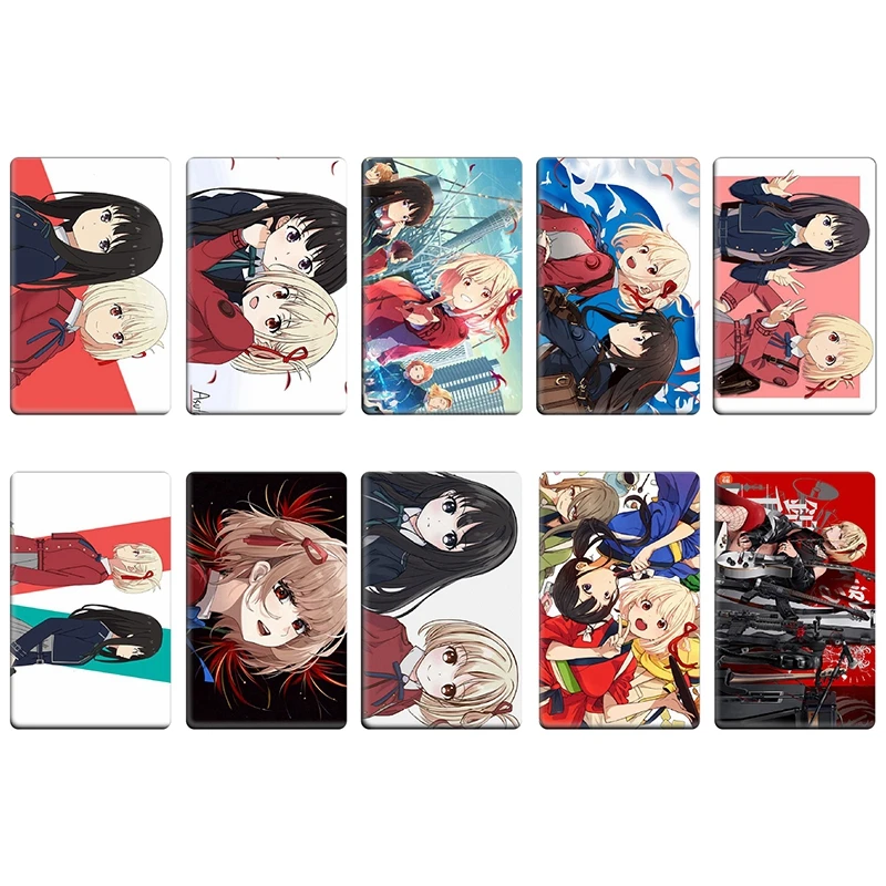 10Pcs/Set Anime Mo Dao Zu Shi Crystal Card Sticker HD Photocard Lomo Cards  Waterproof Bus Card Bank Card Fans Gift Collection