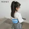 Casual Canvas Chest Bags Children Fanny Bum Purse Waist Solid Messenger Packs Daily Chest Waist Girl Cute Leisure Chest 3