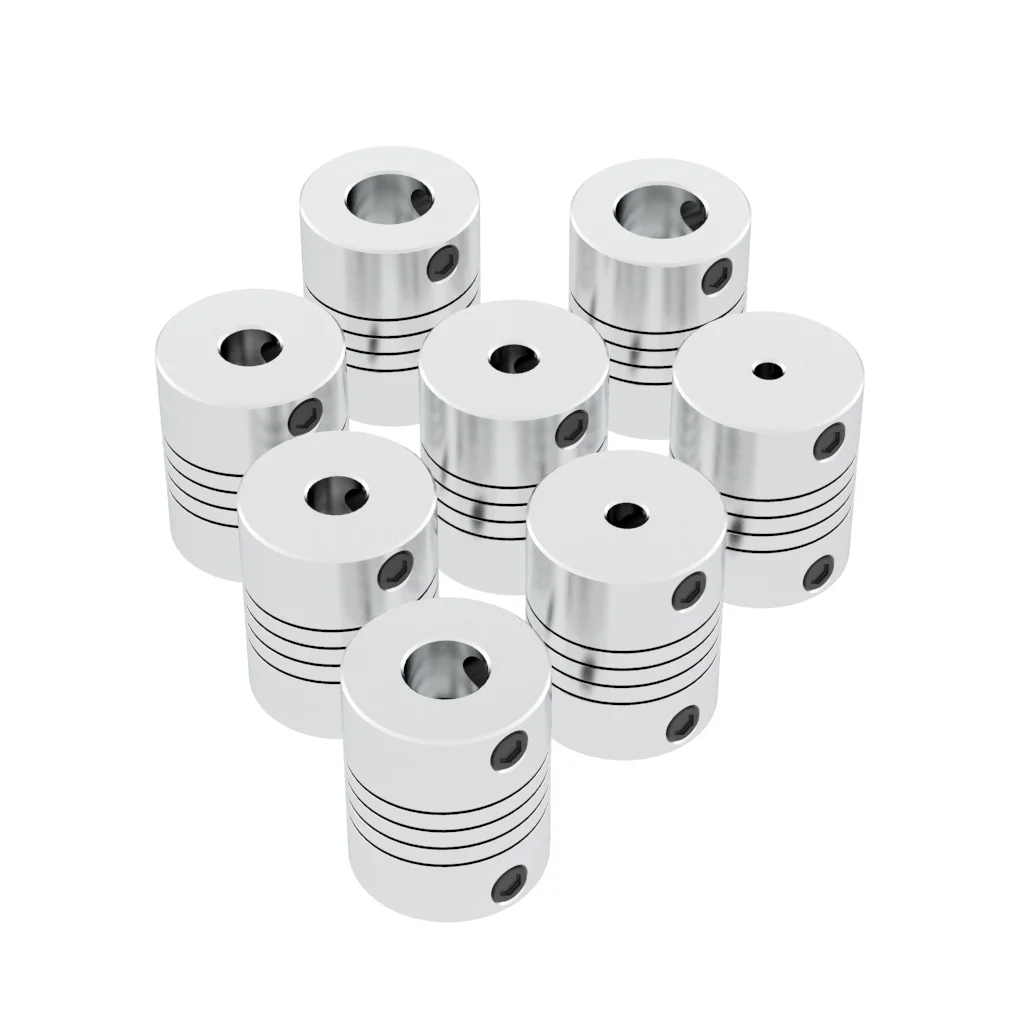 Connecteur D'arbre Coupleur Moteur En Alliage Aluminium - 7mm à 10mm - L25xD19 - Neuf - Marque Uxcell