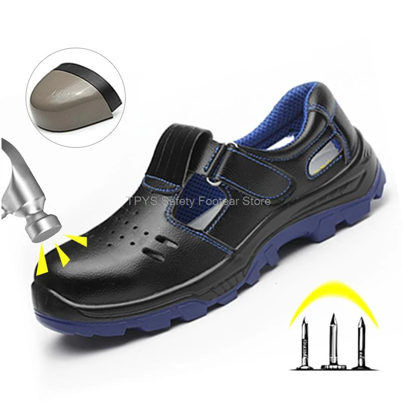 machine Update As fast as a flash Safety Shoes Men Summer Breathable Work Shoes Steel Toe Puncture Proof  Sandals For Man Work Safety Boots Anti slip Security Boot| | - AliExpress