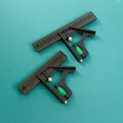 150mm Horizontal Combination Ruler Woodworking Combination Angle Ruler Horizontal Movable Ruler with Marking Needle Wood Tools
