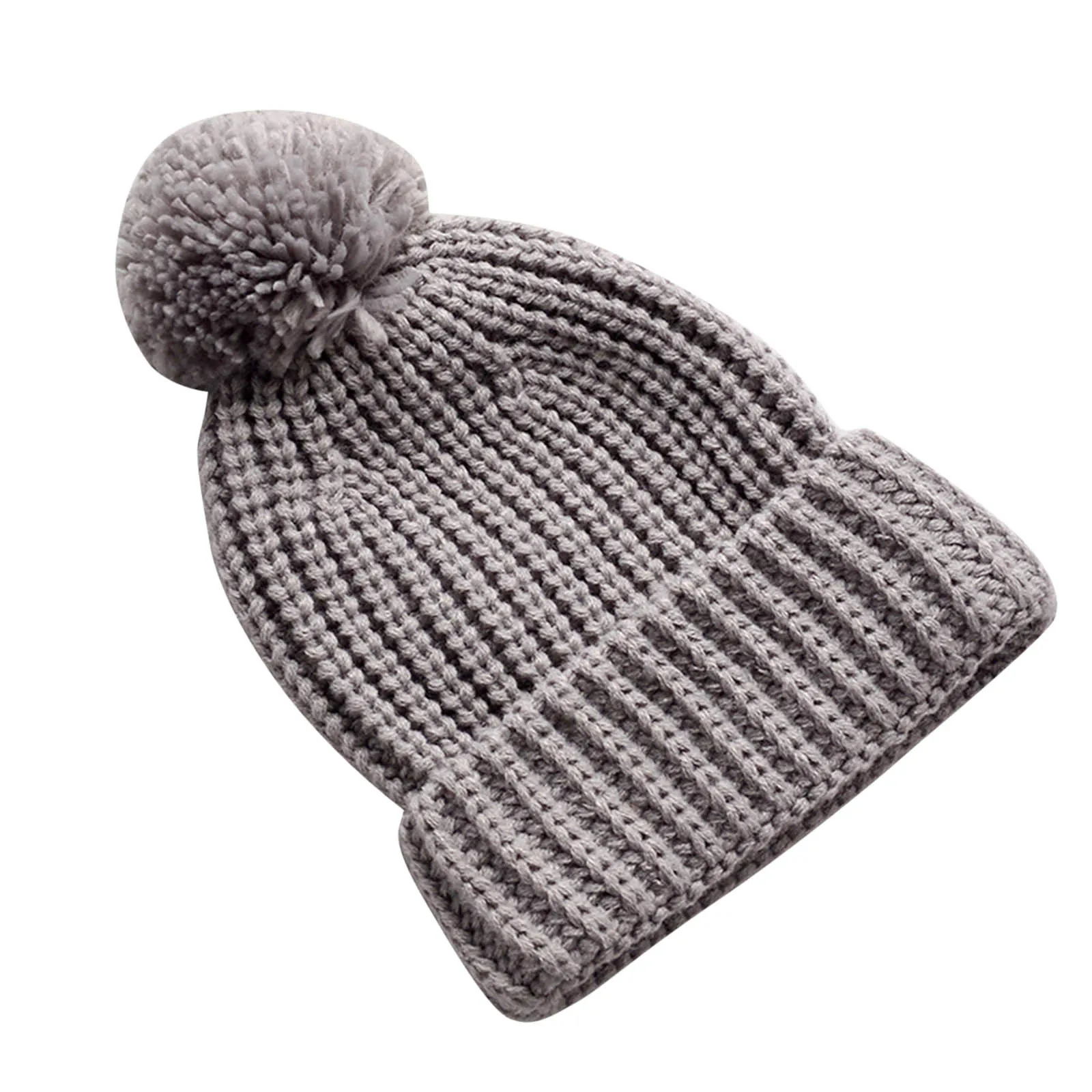 for Baby Hats Baby Winter Warm Hat Newborn Solid Knitted Pompom Hat Infant Toddler Kids Boys Girls And Mittens for