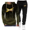 CAN-AM BRP 2022 Men's New Tracksuit Printing Gradient Color Hoodies Cotton Harajuku Hooded Tops And Pants Casual Sweatpant Sets 2