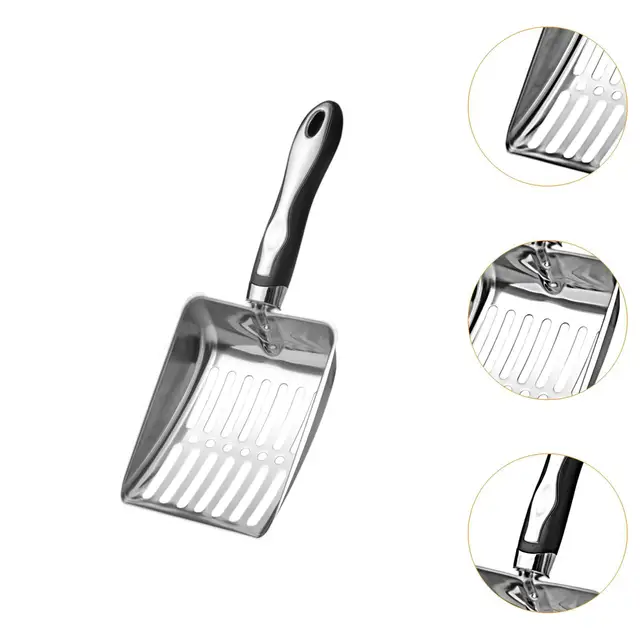 Stainless Steel Cat Litter Scoop Kitty Scooper for Pets Supplies Rabbits 5