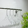 【5 Pcs】Transparent Acrylic Hangers for High-end Clothing Stores 4