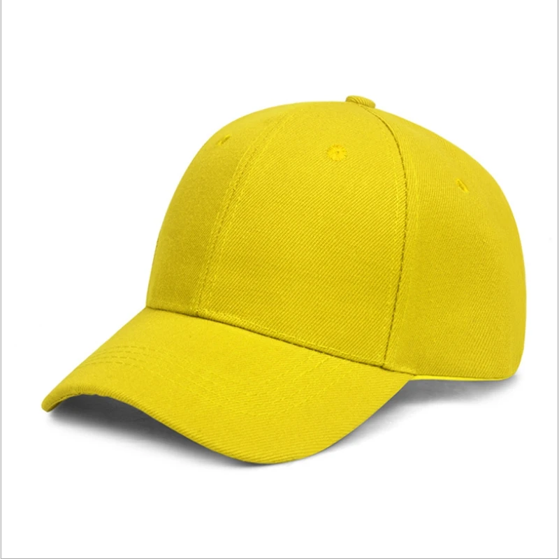 Solid Color Adjustable Unisex Spring Summer Dad Hat Baseball Cap Peaked Cap