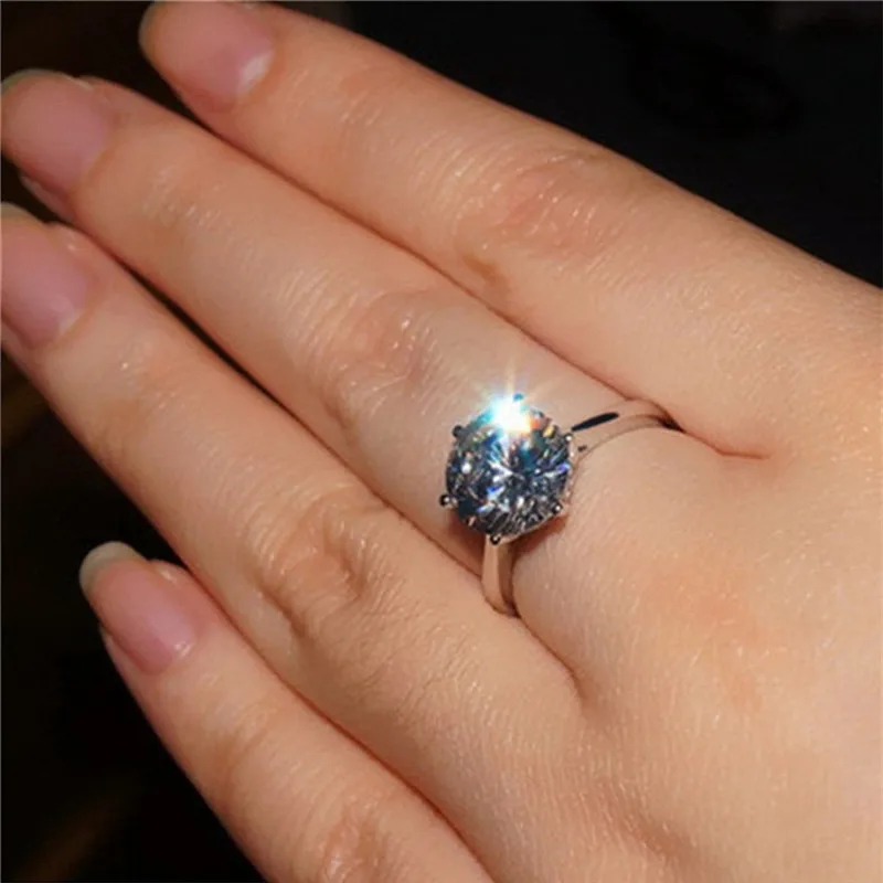 モアサナイト　指輪　2ct　インペリアルカット　ソリティア　フリーサイズ Amazon | IMOLOVE モアッサナイト ソリティア 婚約指輪 女性用
