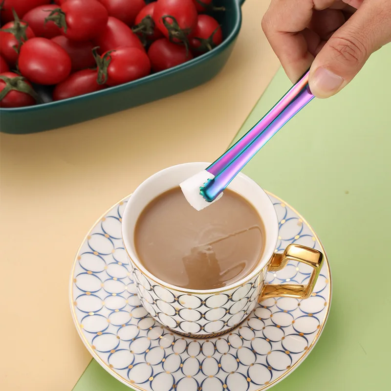 Stainless Steel Kitchen Food Tongs Non Slip Ice Clip with Teeth BBQ Pastry Baking Clamp Tools Kitchenware Cooking Utensils food tongs
