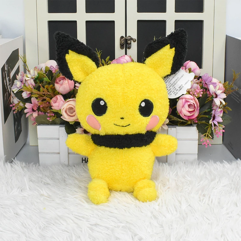 12 스타일  Pichu Squirtle Charmander  Bulbasaur 플러시 장난감 Psyduck Mew Snorlax Piplup Rowlet Scorbunny Peluche Dolls