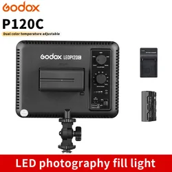 Godox P120C Led Video Light Ultra Slim Studio Continuous Lights 3300k~5600k Led Light Lamp With Battery For Camera DV Camcorder