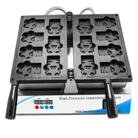 7pcs Cat Claw Waffle Machine 1800W Cute Shape Animal Paw Waffle Machine 110V 220V Cartoon Pancake Pan 1