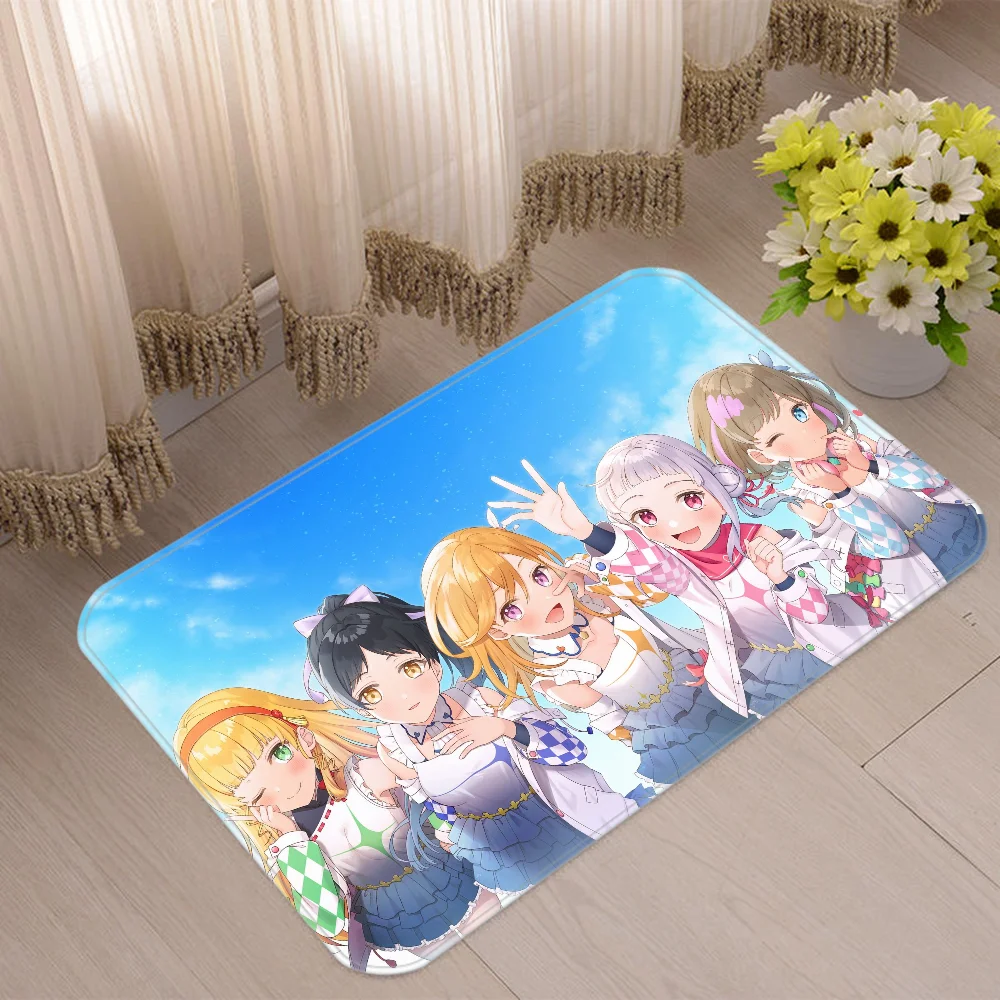 S-School Idol Project Carpet for Bathroom Mats Goods for Home Accsessories Front Door Mat Floor Carpet in the Bedroom Rug Custom 2