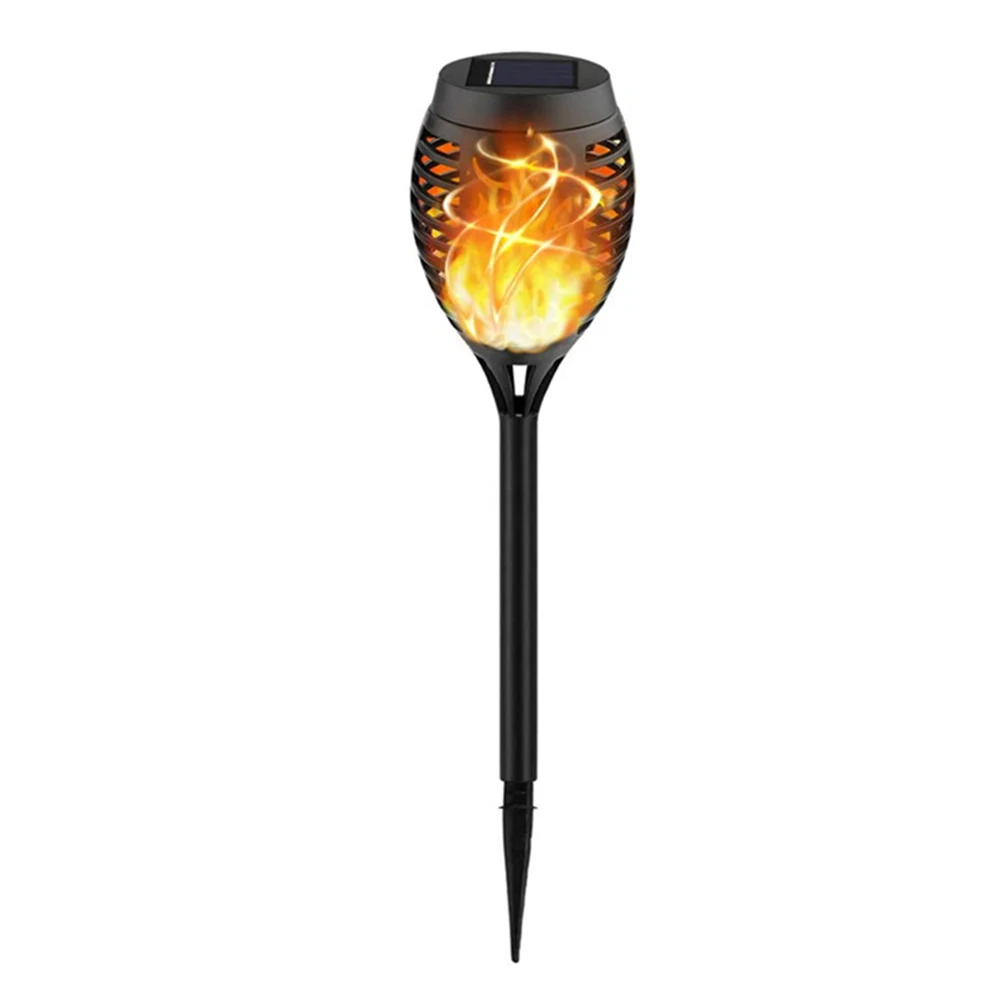 

Solar Flame Effect Stake Lights: Flickering LED Torch Lamp For Outdoor Garden Home Decoration Hand Tool