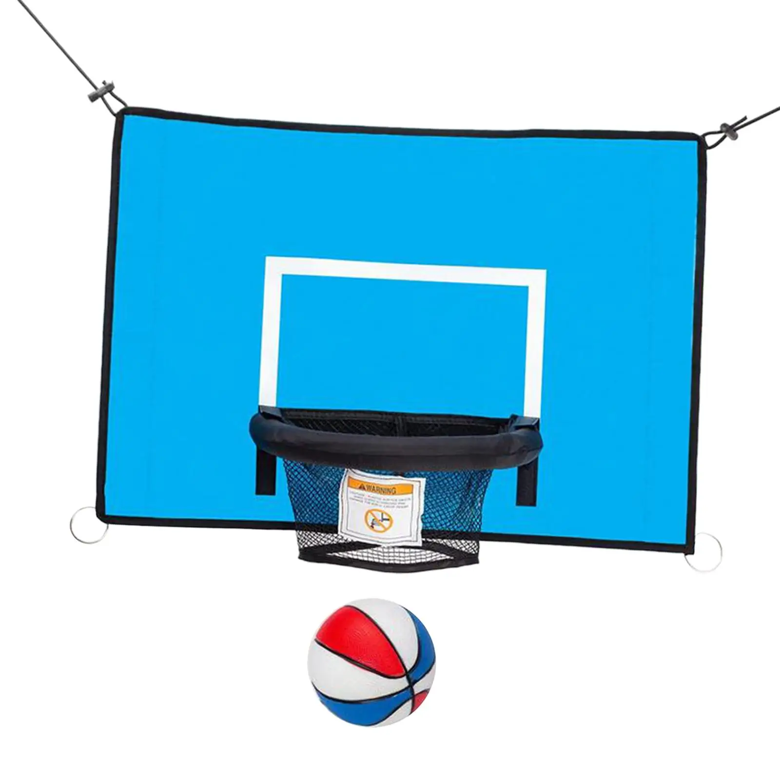 Basketball Hoop Attachment for Trampolines Universal Baseboard with Net Basketball Hoop Attachment for Trampolines Universal Baseboard with Net