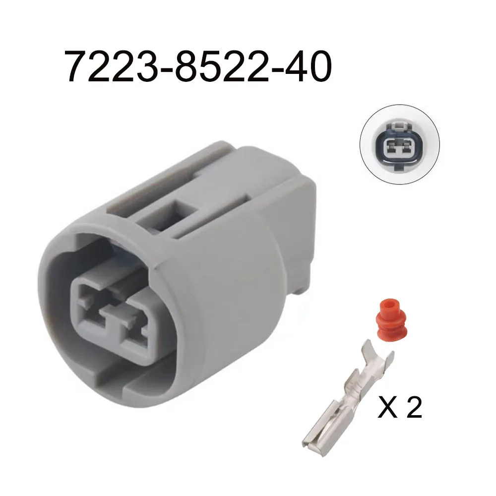 

100SET 7223-8522-40 auto Waterproof cable connector 2 pin automotive Plug famale male socket Includes terminal seal