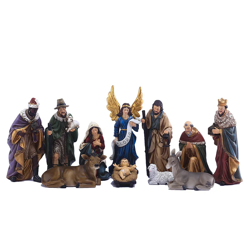 Crèche religieuse touareg de Noël du Monde Christmas nativité 11