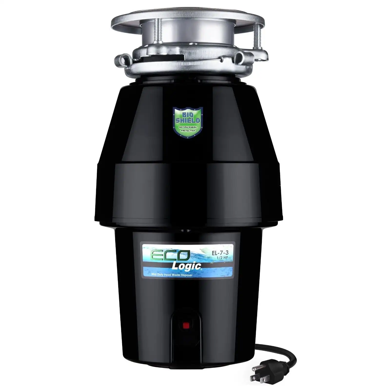 

Eco Logic 1/2 HP Garbage Disposal with Attached Power Cord Eco Logic 1/2 HP Garbage Disposal with Attached Power Cord