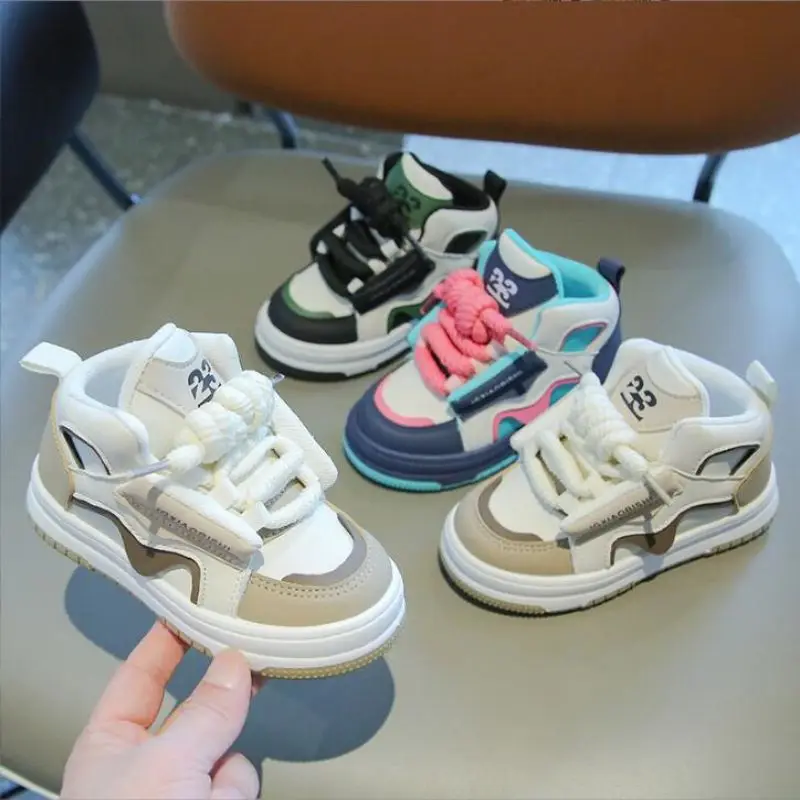 

Children's Fashion Sports Shoes 2024 Spring New Trendy Boys Lightweight School Girls Casual Shoes 21-30 Size