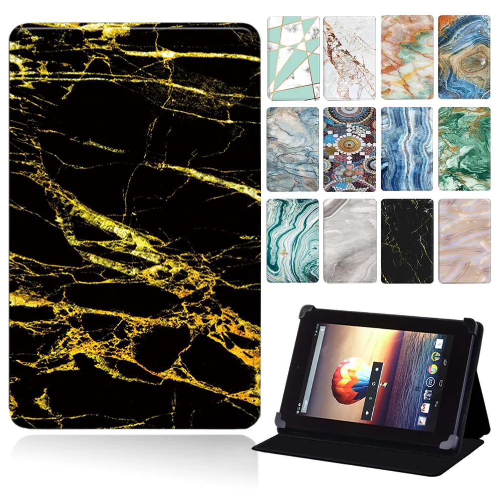 Custodia Universale Per Tablet Per Hp Slate 7/Stream 7/Slate 10 Hd Custodia Protettiva Per Staffa Antigoccia In Pelle Ultrasottile + Stilo