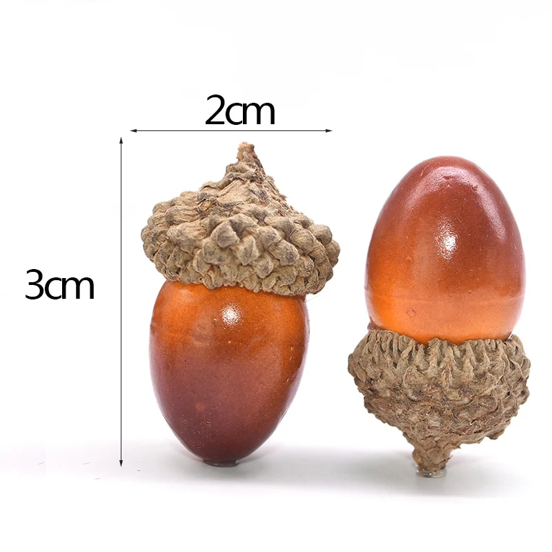 10/20/50pcs Artificial Mini Acorns Fake Foam Fruit And Vegetables Berries Flowers Merry Christmas Tree Decoration New Year Noel