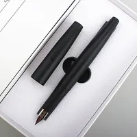 JINHAO 80 Series Fiber Black black clip Fountain Pen Extra Fine 0.38mm Nib Writing 2