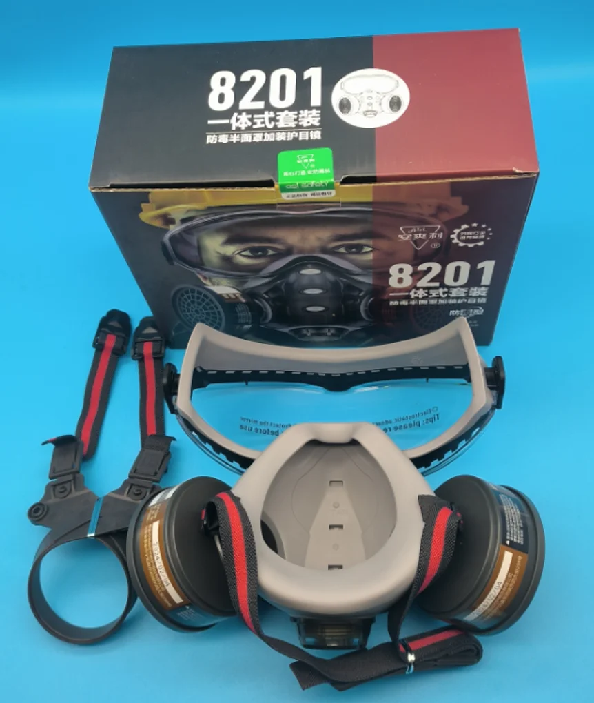 Respirator Full Face Gas Mask Safety Glasse Spray Paint Chemical Pesticide Decoration Formaldehyde Filter gas mask gas respirator