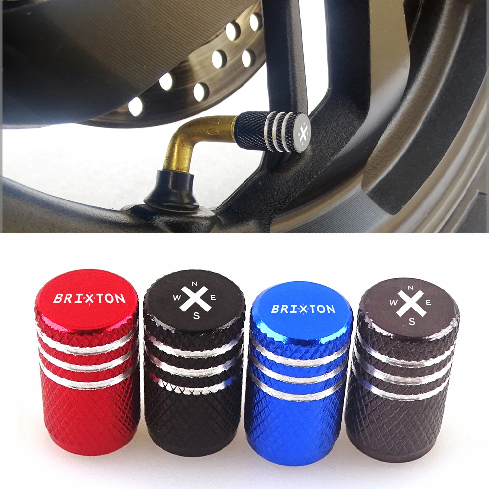Tappo Della Valvola Della Gomma Dell'Aria Del Motociclo Della Copertura Antipolvere Dell'Emblema Del Motorino Per Briyle Cromwell Felsberg Sunray Rayb