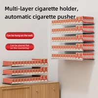 Cigarette Shop Showcase Acrylic Display Stand Racks Automatic Pusher Display Cigarette Cabinet Rack Holder for Supermarket Store 2