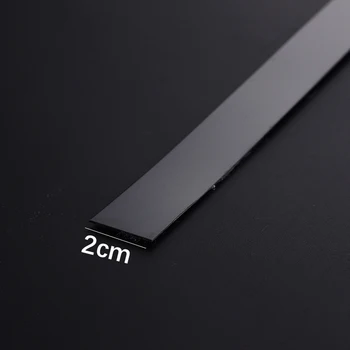5/10 เมตรสติ๊กเกอร์ติดผนังสแตนเลสสตีลแบน Self Adhesive ห้องนั่งเล่นตกแต่งกระจกสําหรับ Home Wall EDGE Strip 22