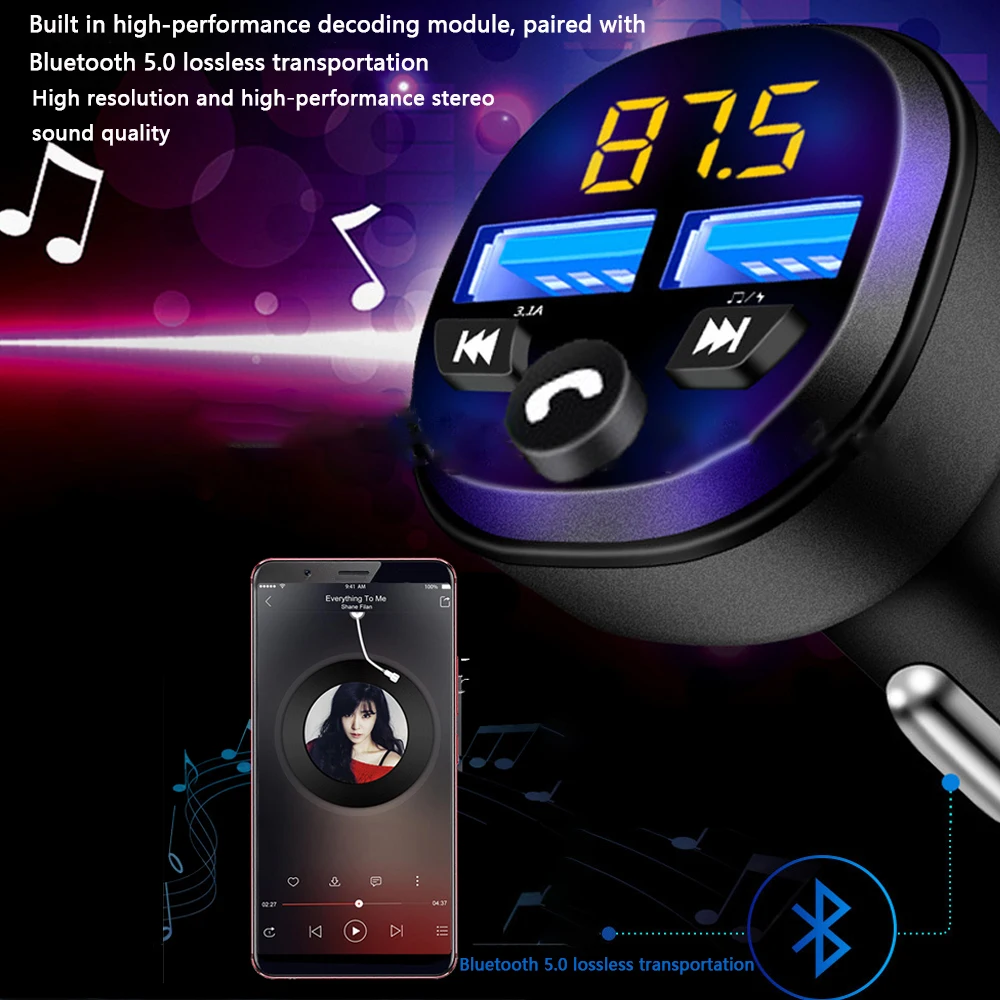 Fast Charging Car Adapter USB Charger for iPhone Samsung