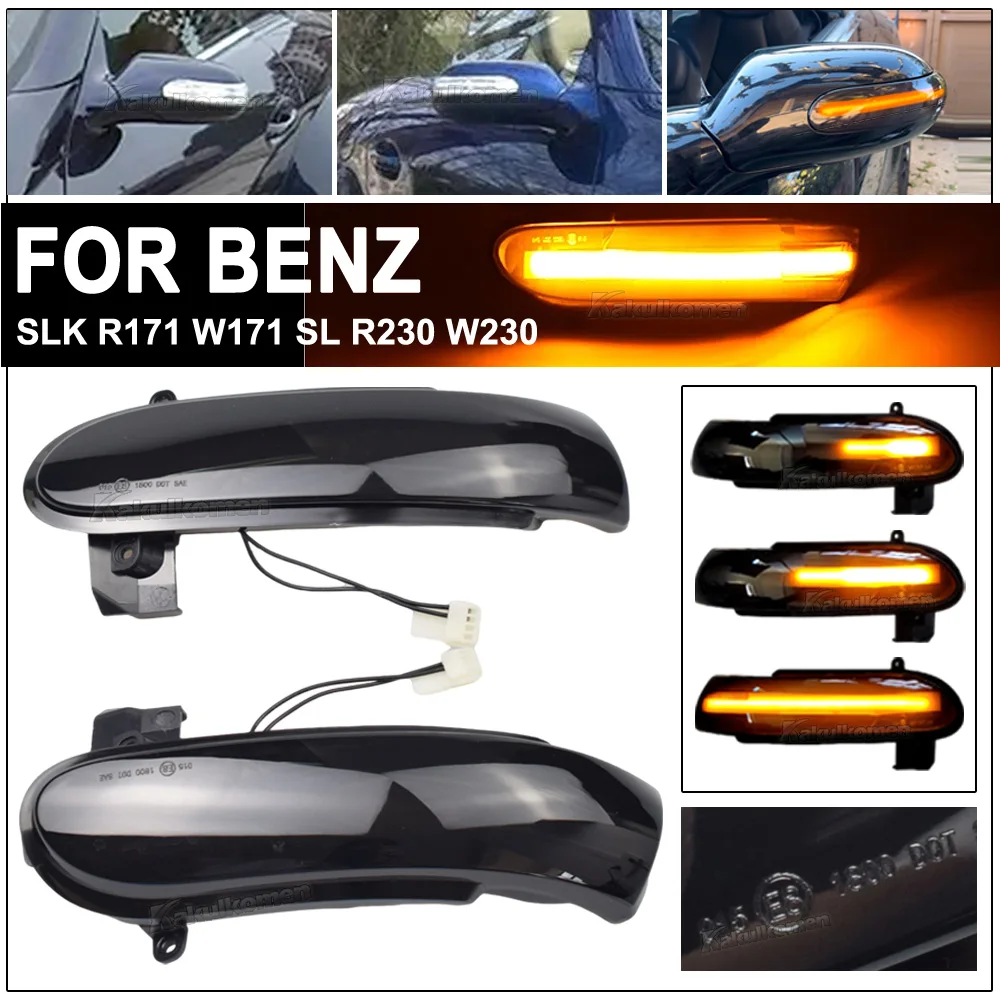 2x Clignotant de Rétroviseur Latéral LED Lampe Pour Benz SLK-Class R171  W171