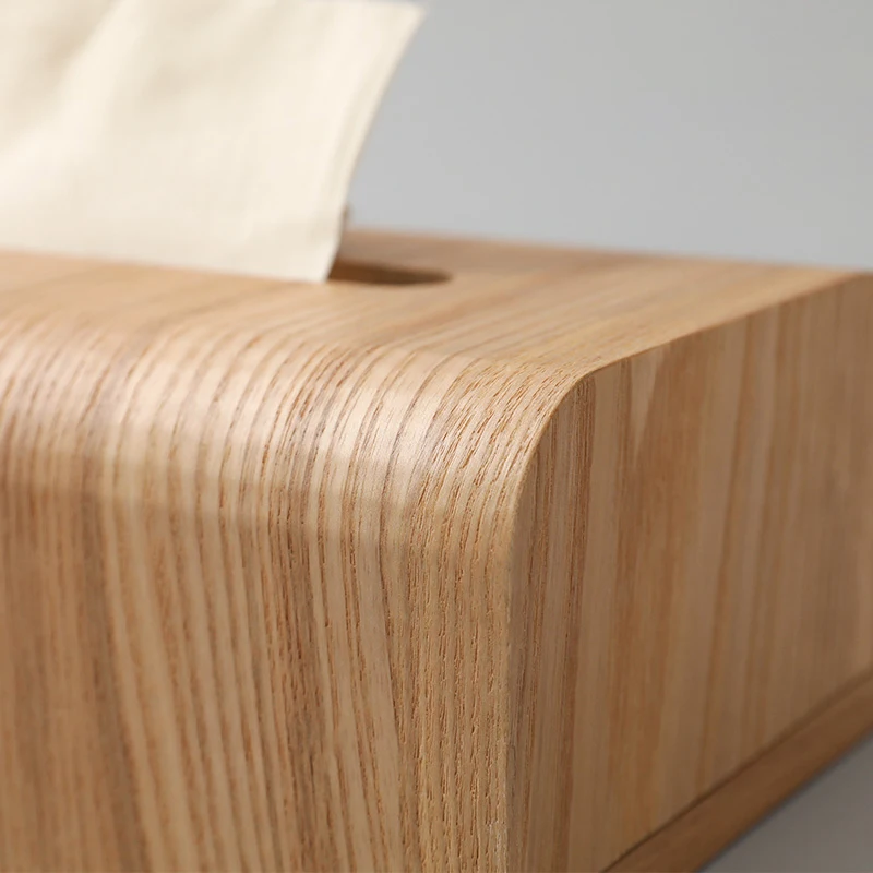 Simple Living Room Tissue Box Walnut Wood Bathroom Paper Box Table Desktop Storage Box Wooden Tissue Case Kitchen Accessories 3