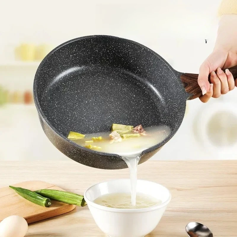 Healthy Nonstick Deep Frying Pan with Lid