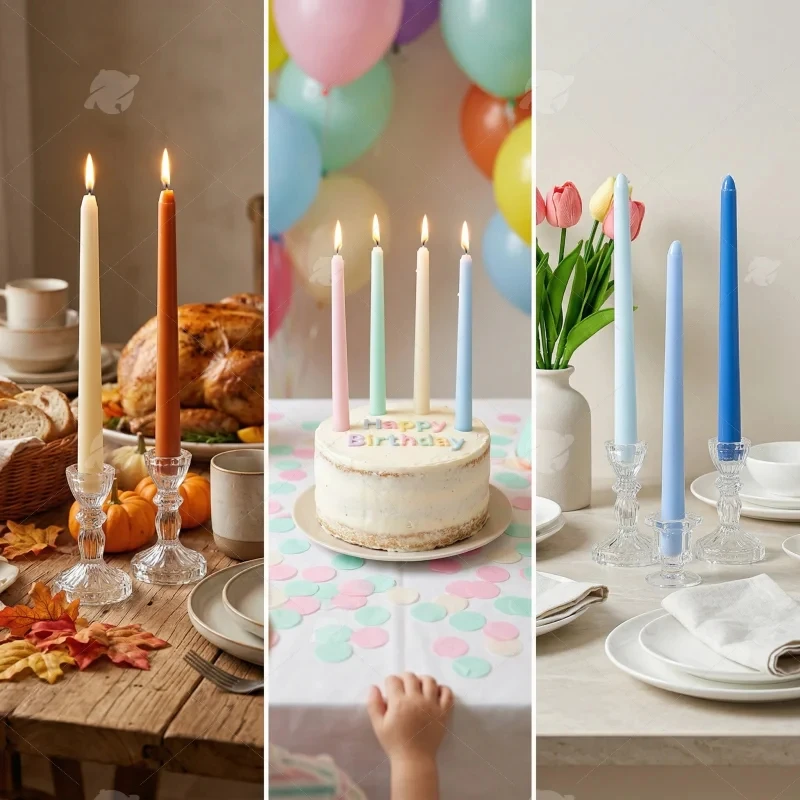 Premium Taper Candles - 10" Dripless Long Wax Candles for Wedding & Home Decor S09b7f797600b4e9c9adc1396220f1d55P