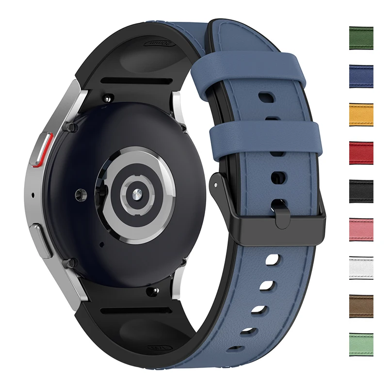 Elegant Silicone Leather Watch Strap Replacement Bracelet