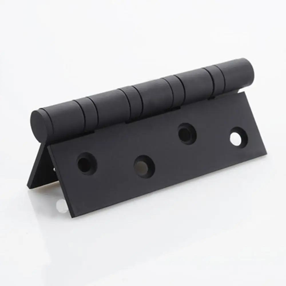 Door Hinges 2pcs-304 Stainless Steel 4 Inch Flat Open Thick Wood Door Folding Door Bathroom Lotus Leaf Black Hinge Shed Hinge, stainless steel hinges,door hinges