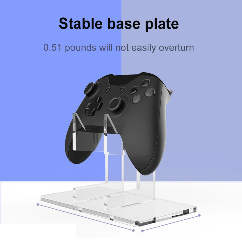 아크릴 게임 컨트롤러 거치대 공간 절약형 싱글 레이어 게임패드 헤드셋 스탠드, PS4, PS3, Xbox용 스토리지 랙 액세서리
