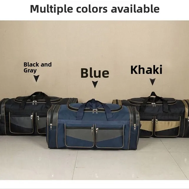 Extra Large Capacity Travel Bag Handheld Luggage 90L Men's Backpack Moving Home Clothes Storage Quilt Oxford Cloth Foldable - 4