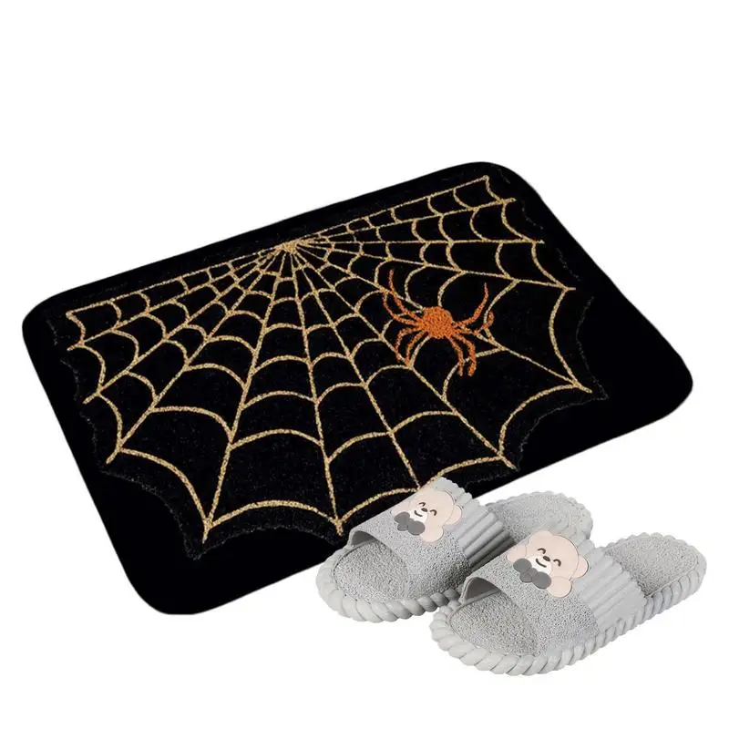 

Дверной коврик на Хэллоуин, декоративный пол в виде паутины, многоразовый декоративный праздничный напольный дверной коврик для лестниц, кухни, крыльца