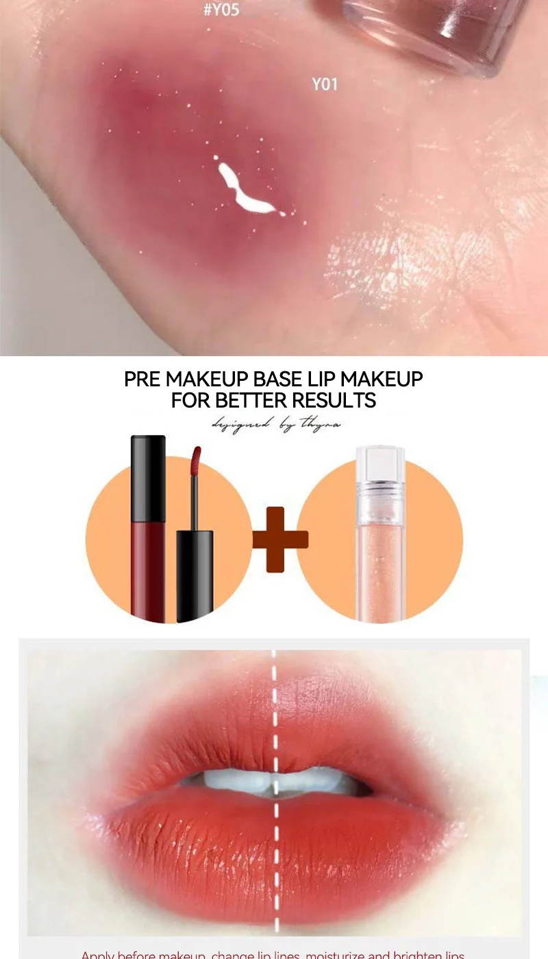 Description Picture 4 of itemCappuvini Ice Stick Shape Lip Oil Balm Transparent Texture Moisturizing Hydrating Luminous Lips Long-Lasting Moisture,