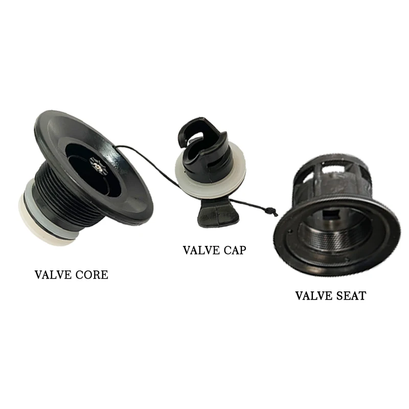Valve De Vidange Noire En PVC Durable Pour Bateaux Gonflables