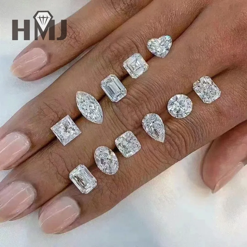 Laborgezüchteter Diamant Rund/Oval/Birne/Prinzessin/Marquise/Herz/Dreieck/Trillion/Smaragd/Kissen/Asscher/Radiant HPHT CVD DEF VS-VVS – Detail 12
