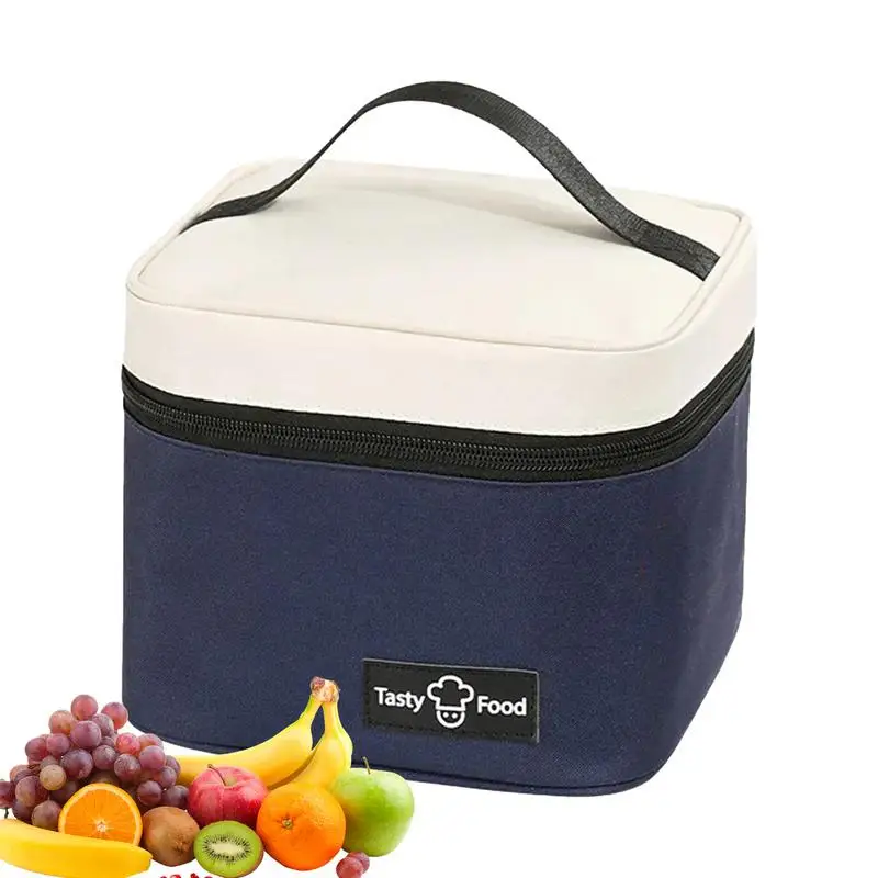 

Handheld Lunch Box Bag Portable Lunch Bag Takeaway Student Packaging With Rice Insulation Bag Durable Student Keeps Hot Food