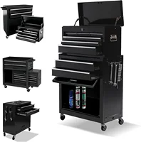 High Capacity Rolling Tool Box with Wheels,Rolling Tool Chest with Drawer,Tool Box on 4 Wheels with Lock, Tool Storage 1