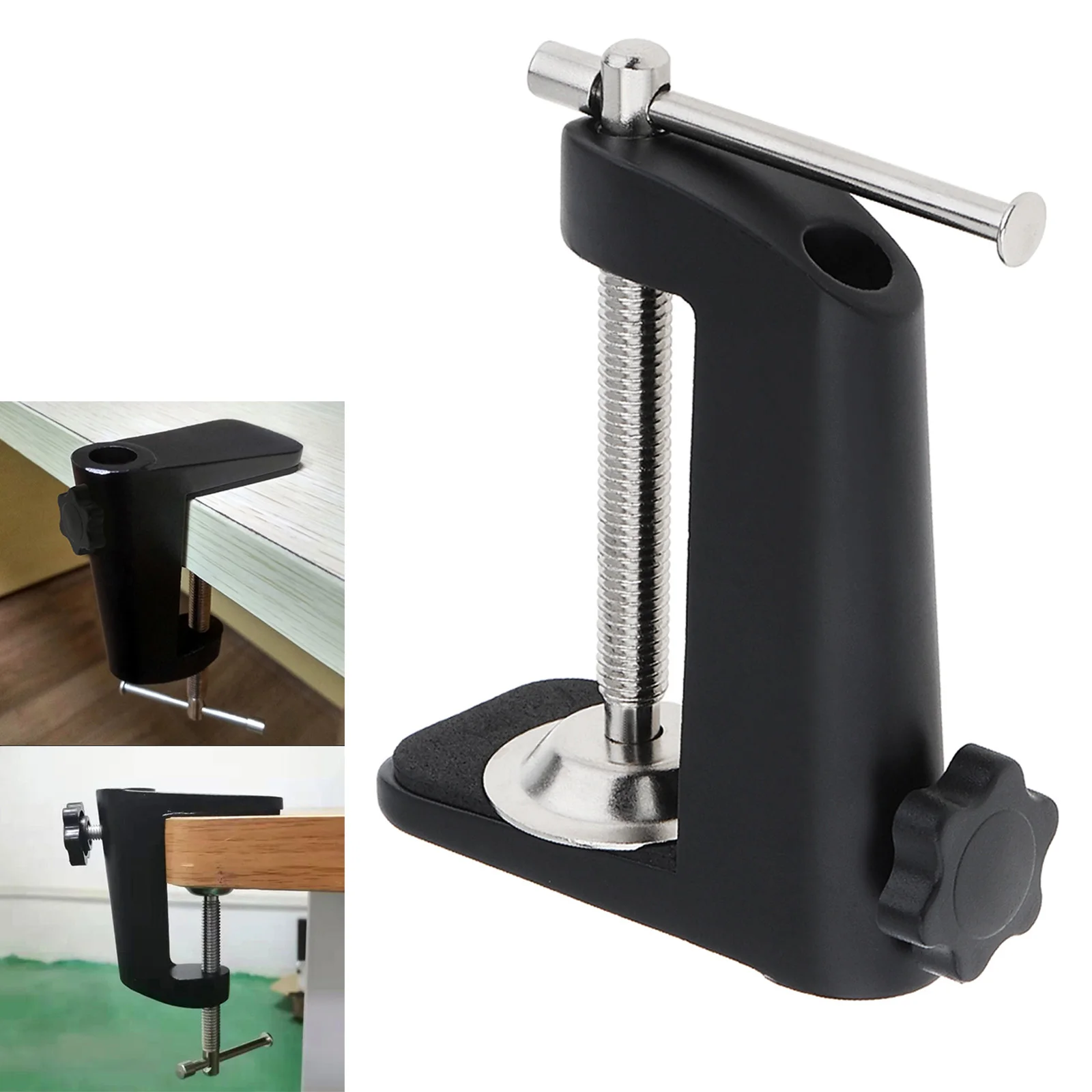 Universal Desk Lamp Clamp C-Shape Table Mount Clamp Aluminum Alloy Mounting Holder Table Light /Microphone /Camera lamp bulb holder