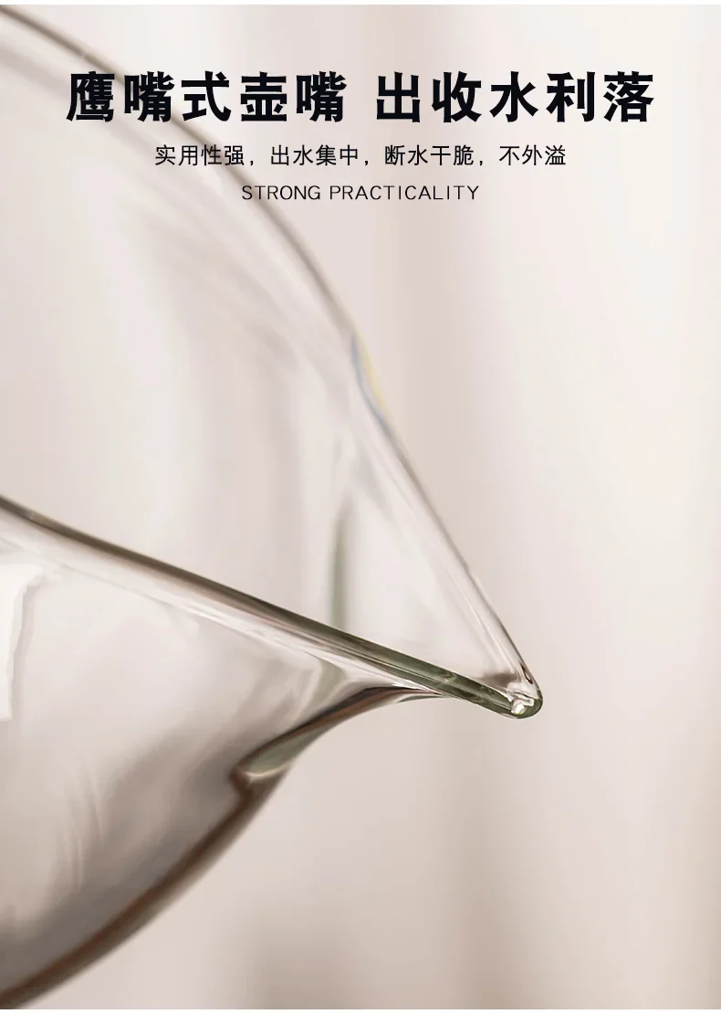 2024 طقم شاي أوتوماتيكي زجاجي جديد للمنزل الخفيف ا...