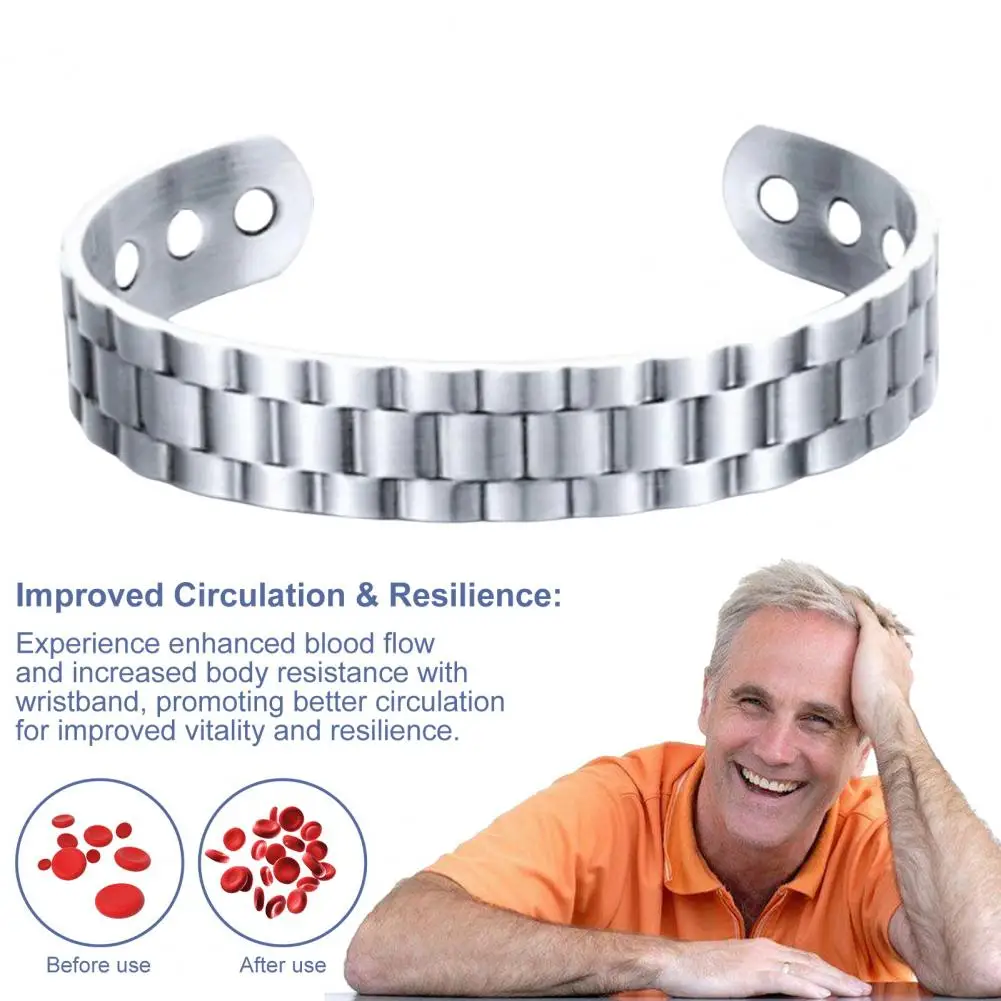Magnetic Copper Prostate Wristband Prostate Bangle Circulation Enhancing Wristband Men Health Antioxidant Bracelet 2